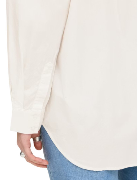 Camicia Oversize Bianca Donna ICHI | Popeline Cotone