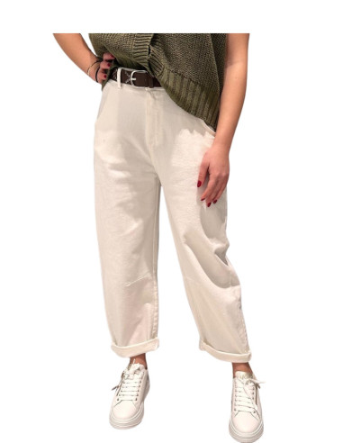 Pantalone balloon latte donna Zahjr