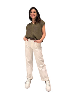Pantalone Dritto Latte Donna – Zahjr