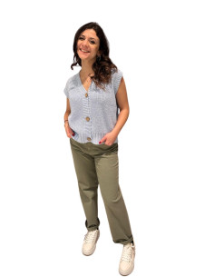 Pantalone Dritto Militare Donna – Zahjr