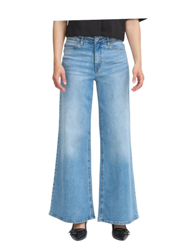 Jeans Wide Leg Vita Alta Donna