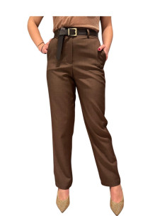 Pantalone Sigaretta Donna Vita Alta