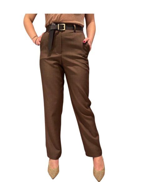 Pantalone Sigaretta Donna Vita Alta