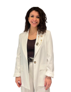 Giacca Monopetto Color Bianco Zahjr