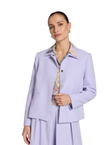 Giacca Crop Sartoriale Lilla Elena Mirò