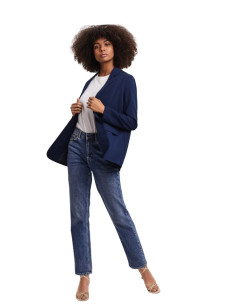 Blazer Donna Blu Notte Essential – Elegante e Versatile