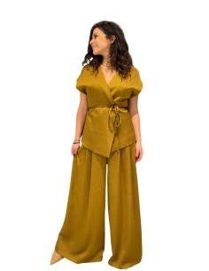 Gilet Donna con Fiocco Olio Le Streghe