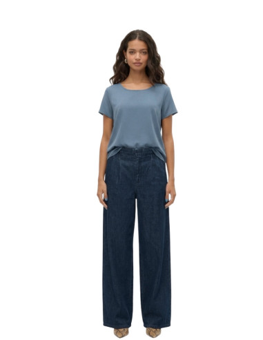 Jeans Wide Leg Vero Moda Vita Alta - Medium Blue |