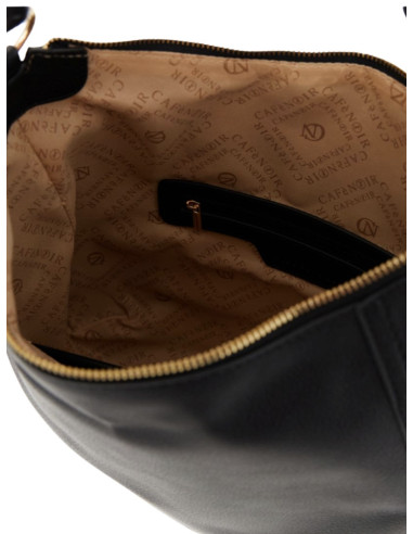 Borsa Sacca CafèNoir Total Black C3MF1018-NER | Manico Intrecciato