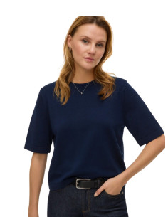 Pullover oversize donna blu manica corta Vero Moda