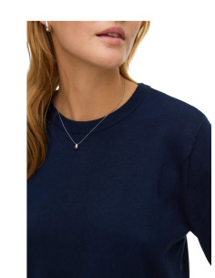 Pullover cotone manica corta BLU