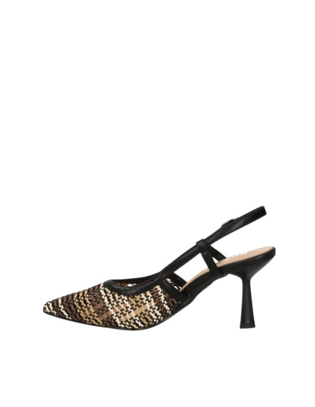 Chanel Rattan Beige-Nero Keys | Tacco 8 cm
