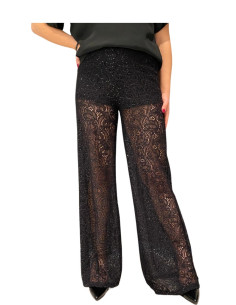 Pantalone Donna in Pizzo con Paillettes