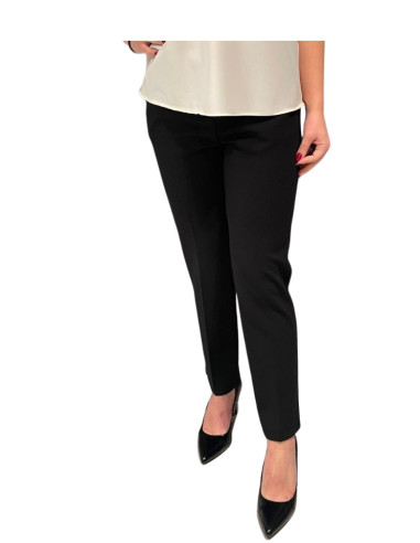 Pantalone scuba gamba dritta NERO