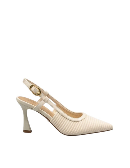 Chanel Keys K-12492 Burro | Décolleté Tacco a Rocchetto
