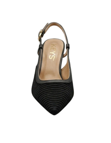 Chanel Keys K-12492 Nero | Décolleté Tacco a Rocchetto