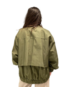 Bomber Lungo Donna Verde Militare - King Kong