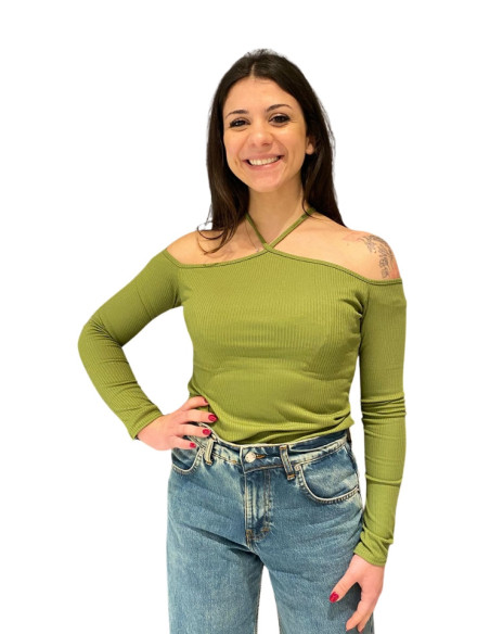 Top donna muschio manica lunga King Kong