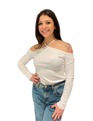 Top manica lunga omerale PANNA