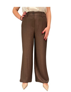 Pantalone palazzo moro donna effetto crepe Tensione In