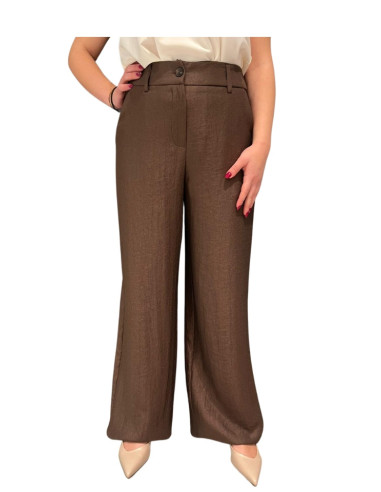 Pantalone palazzo moro donna effetto crepe Tensione In