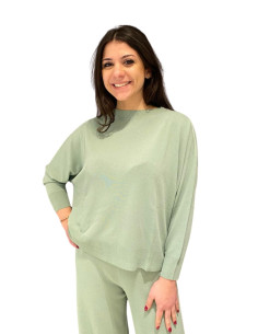 Maglia donna a scatola muschio King Kong