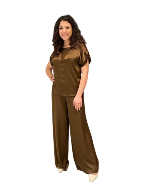 Casacca donna satin moro Zahjr