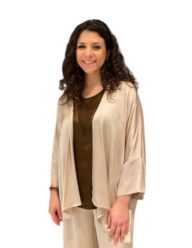 Kimono Satin Color Avena Zahjr