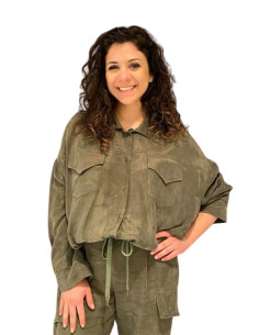 Camicia bomber tasche MILITARE