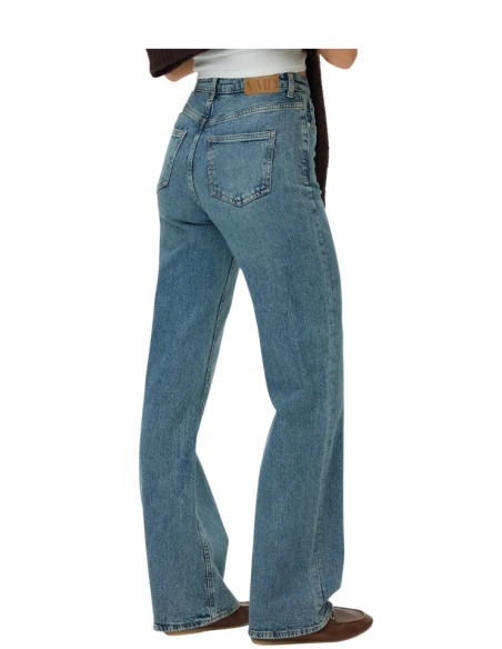 Jeans Wide Leg Donna Denim Chiaro