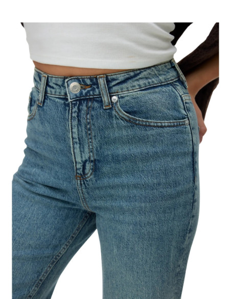 Jeans Wide Leg Donna Denim Chiaro