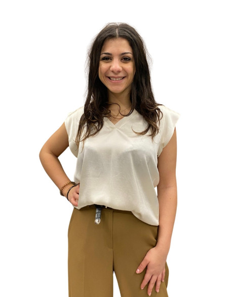 Blusa Burro con Scollo a V Motel