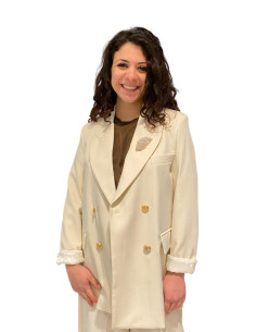Blazer Rigo Lurex Color Latte Motel