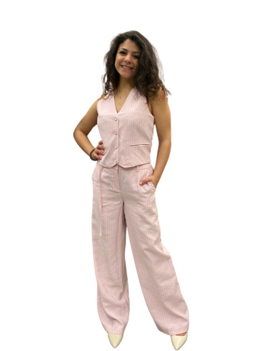 Gilet Gessato Color Rosa Vero Moda