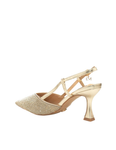 Slingback Miabelle Platino con Strass | Tacco 7.5 cm | PE 2026