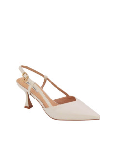 Slingback Massimo Baldi traforata panna
