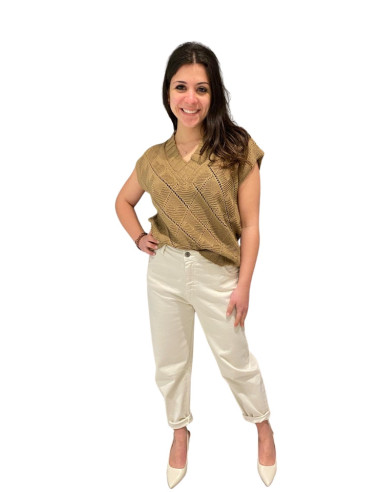 Pantalone Ovetto Donna Latte