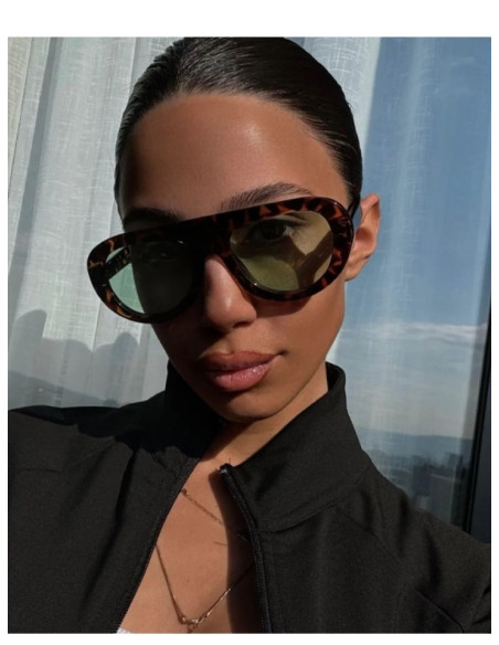 Occhiali da Sole Lima Tartarugato Verde OS Sunglasses | Acetato CR39