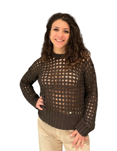 Maglioncino traforato MORO