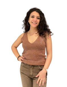 Top lurex daino donna Motel