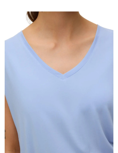 T-shirt Scollo a V Vero Moda cielo in Tencel™
