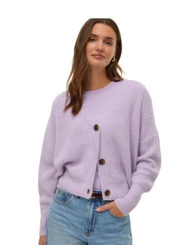 Cardigan donna lilla bottoni Vero Moda