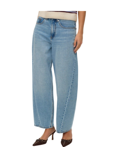 Jeans Barrel Donna Vita Alta