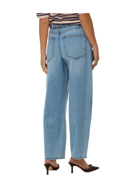 Jeans Barrel Donna Vita Alta