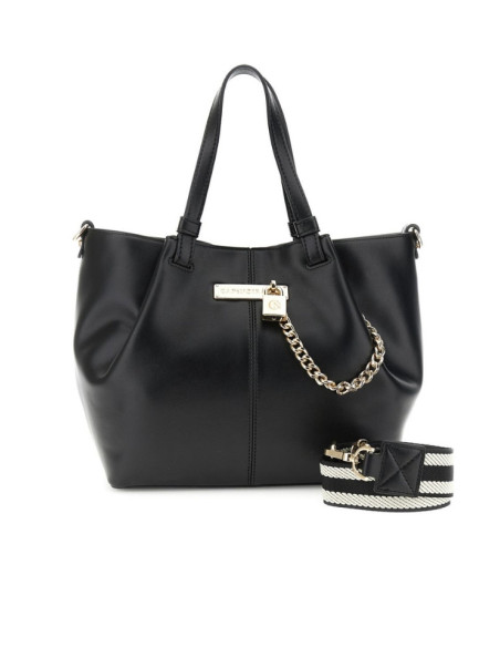 Shopping Bag Nera CAFÈNOIR | Borsa Capiente con Tracolla