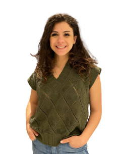 Gilet Operato Militare con Scollo a V Motel