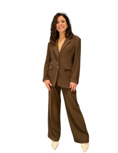 PANTALONE DONNA MORO GAMBA AMPIA ELEGANTE MOTEL