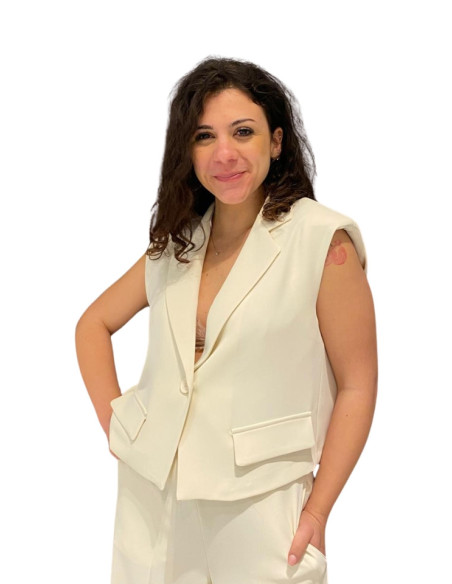 Gilet Corto Latte Le Streghe