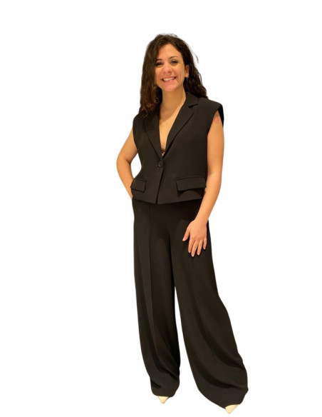 Gilet Corto Nero Le Streghe