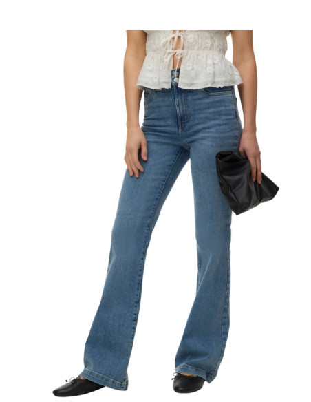 Jeans Flared Donna Vita Alta